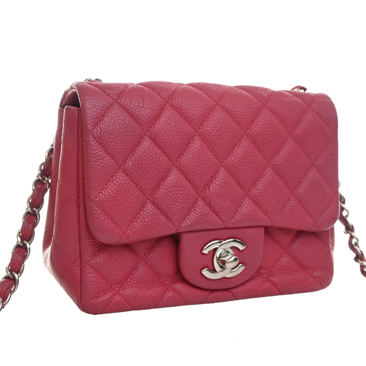 Chanel Mini Square Classic Caviar Single Flap
