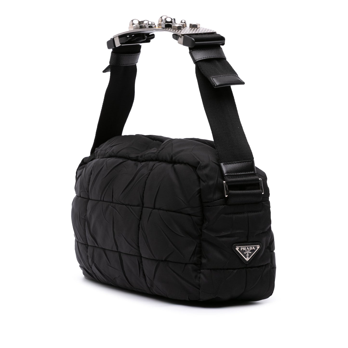 Prada Quilted Tessuto Messenger Bag