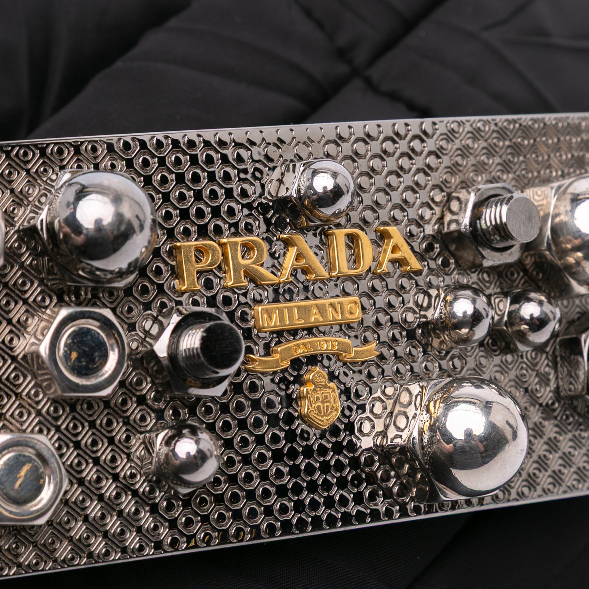 Prada Quilted Tessuto Messenger Bag