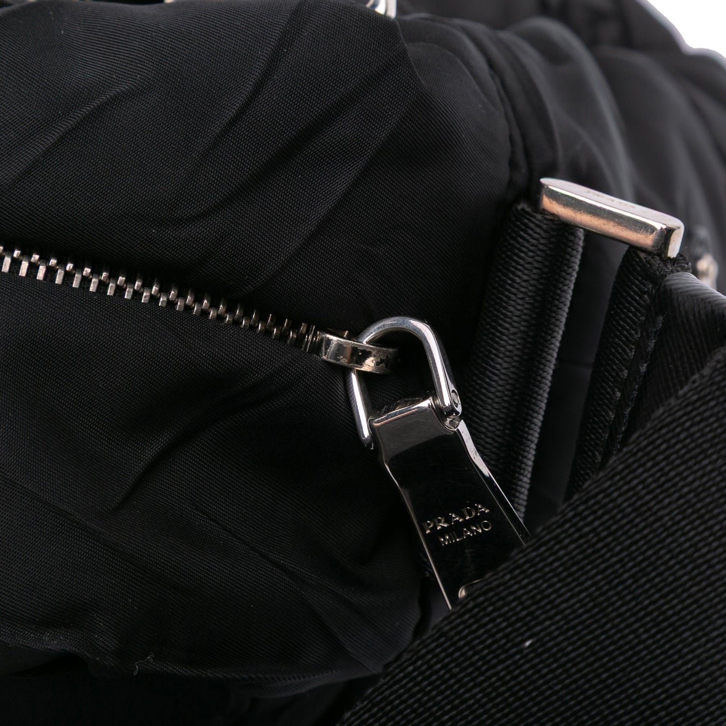 Prada Quilted Tessuto Messenger Bag