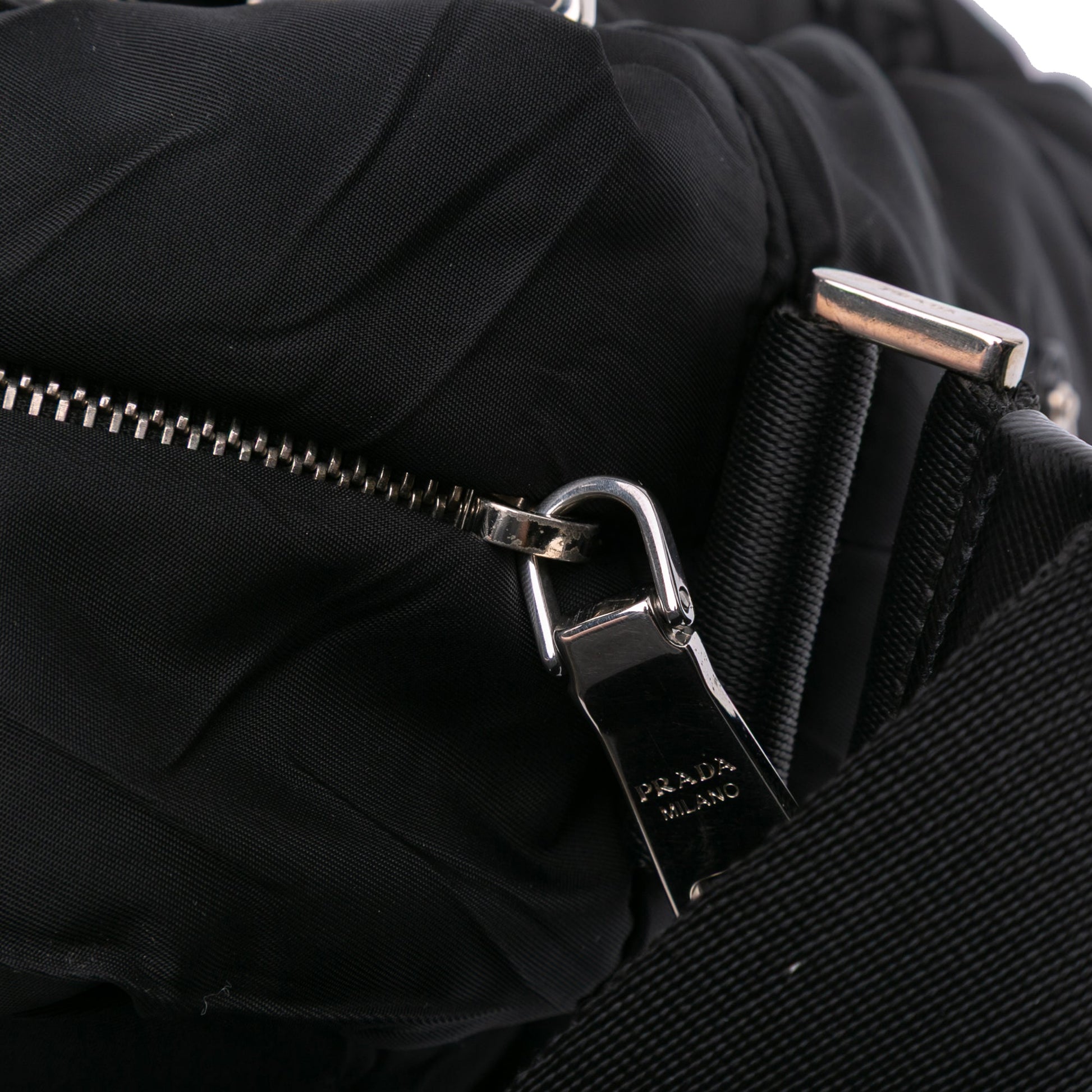 Prada Quilted Tessuto Messenger Bag