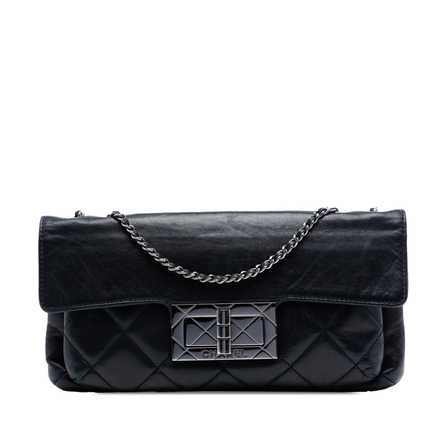 Quilted Lambskin Giant Mademoiselle Turnlock Shoulder Bag