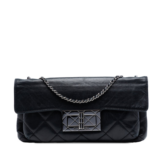 Quilted Lambskin Giant Mademoiselle Turnlock Shoulder Bag