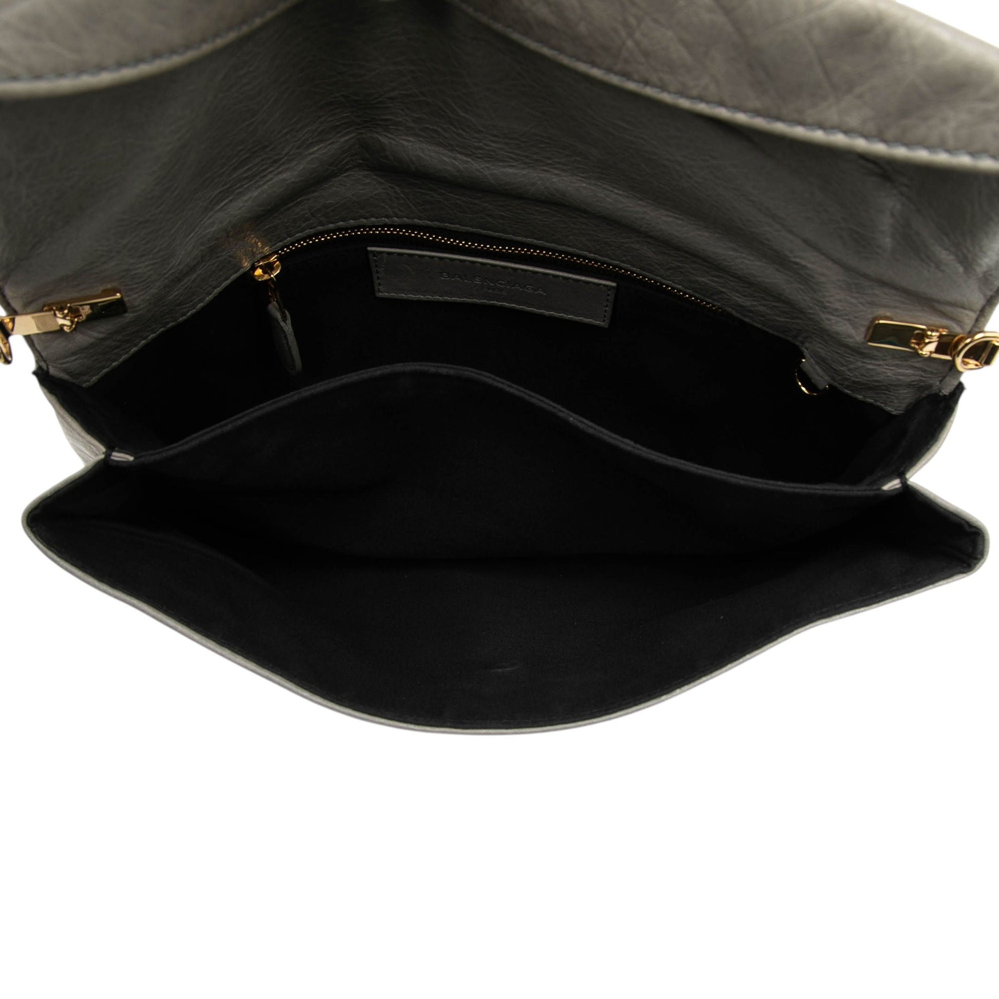 Balenciaga Lambskin Motocross Giant 12 Envelope Clutch With Strap
