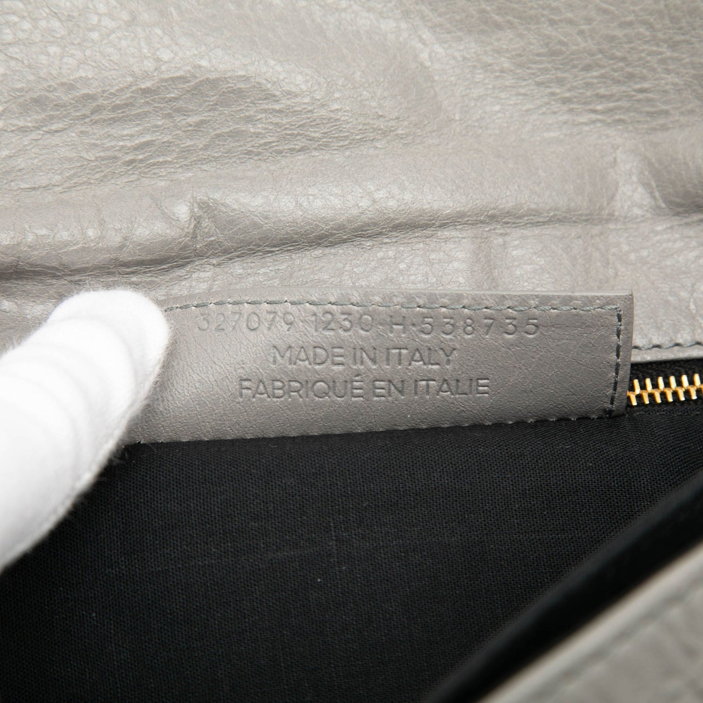 Balenciaga Lambskin Motocross Giant 12 Envelope Clutch With Strap