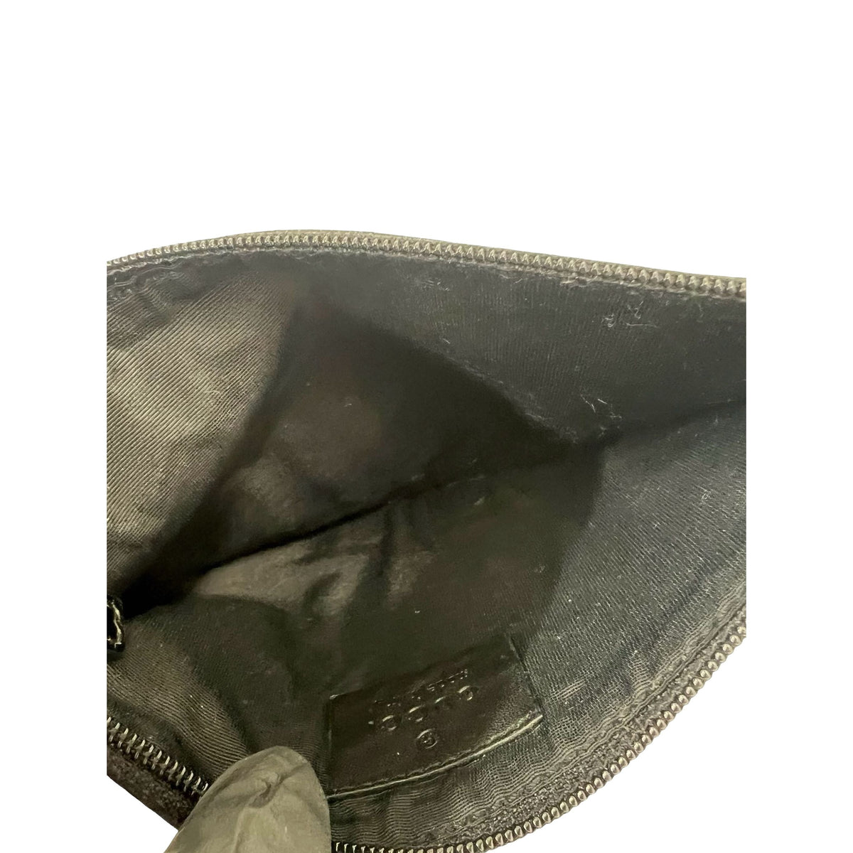 Gucci GG Canvas Ring Handle Shoulder Bag — Black