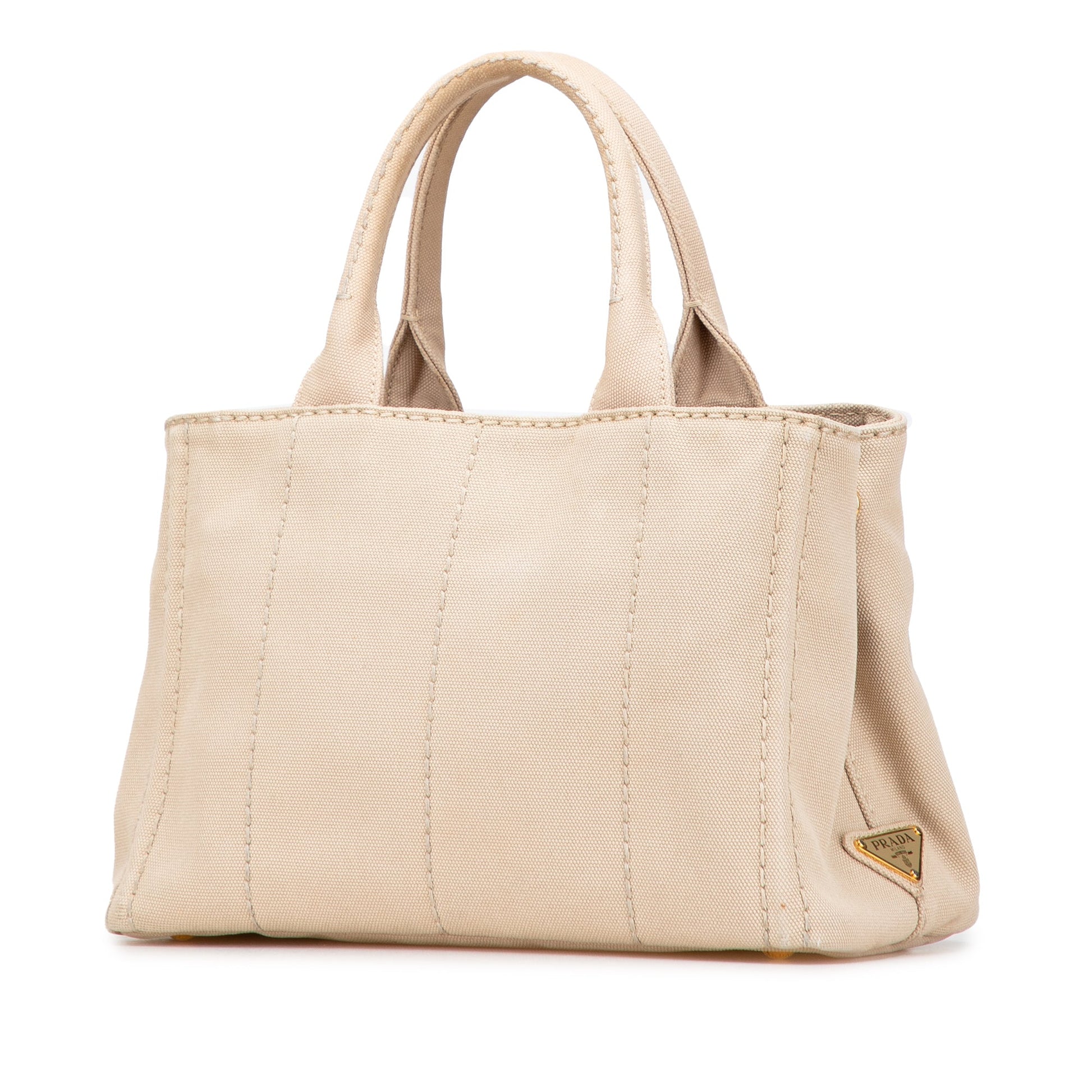 Prada Small Canvas Canapa Logo Satchel