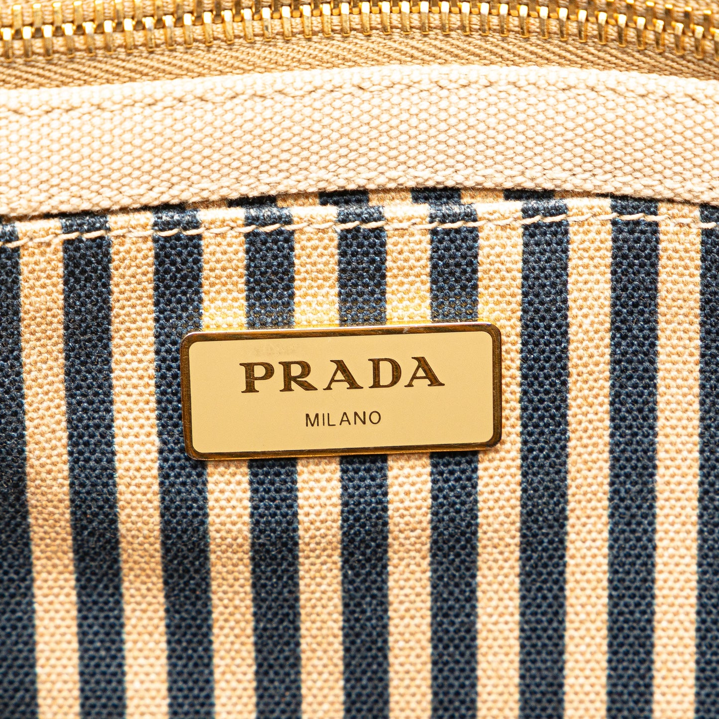 Prada Small Canvas Canapa Logo Satchel