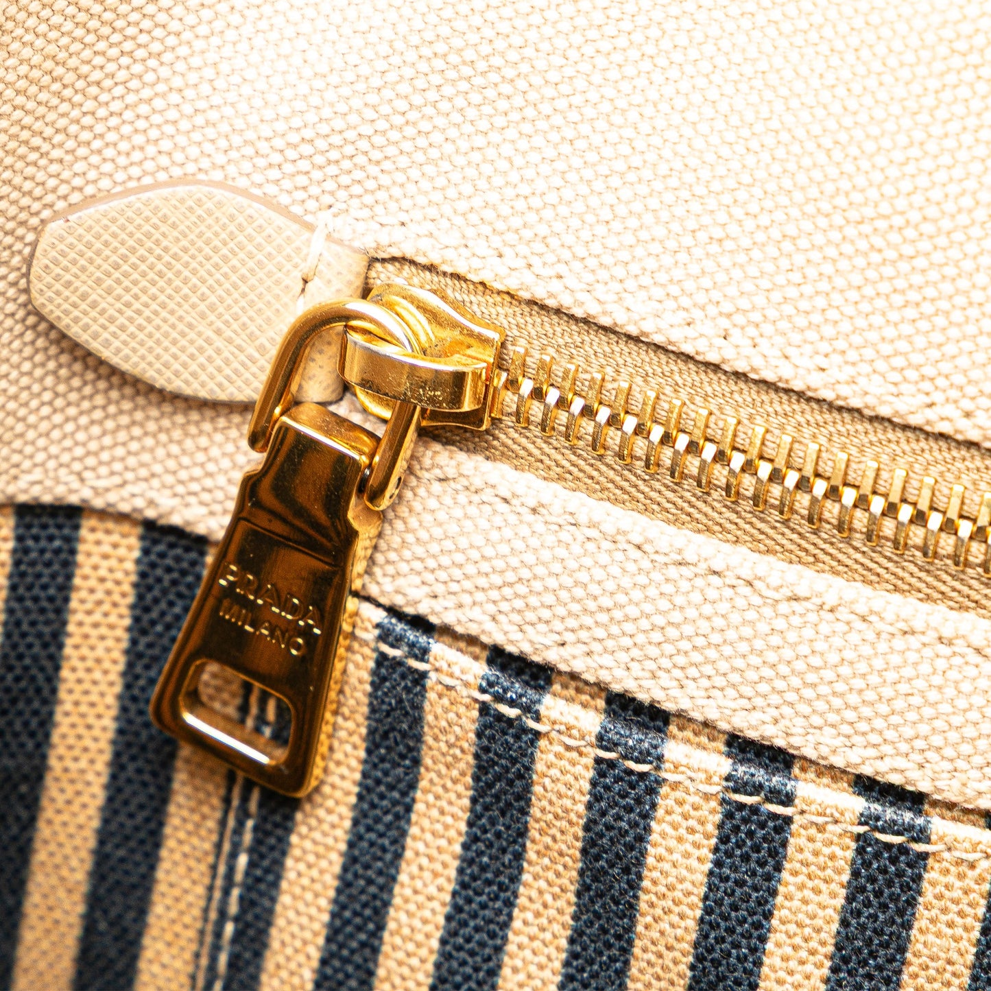 Prada Small Canvas Canapa Logo Satchel