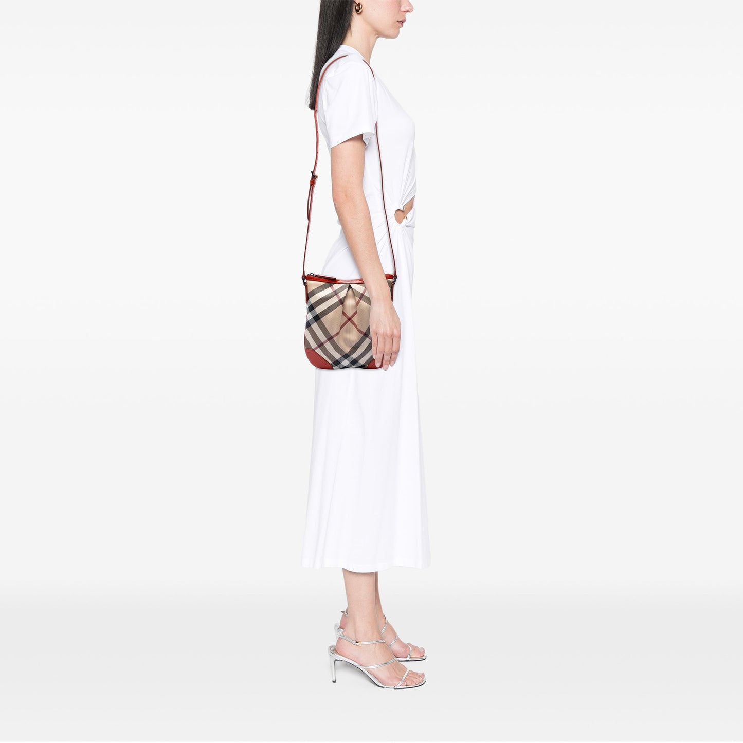 Burberry Supernova Check Coated Canvas Dryden Crossbody