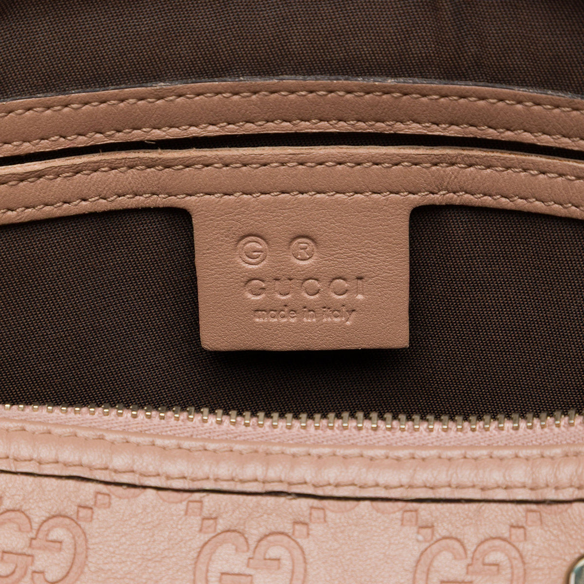 Gucci Medium Guccissima Joy Boston Bag — Brown
