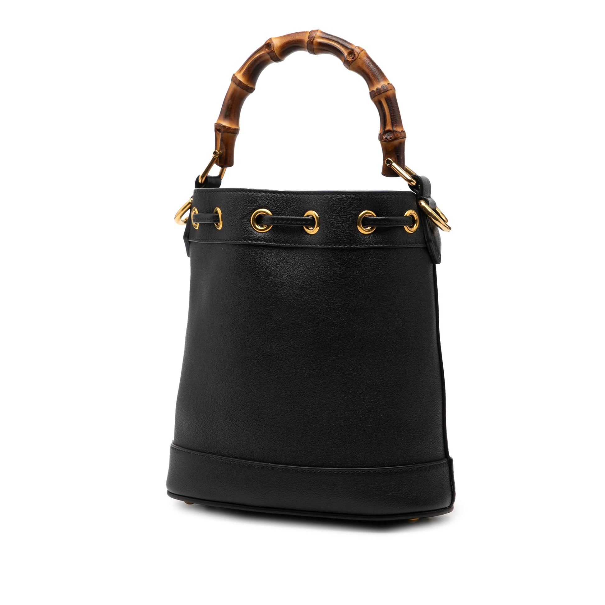 Gucci Mini Calfskin Bamboo Diana Bucket Bag