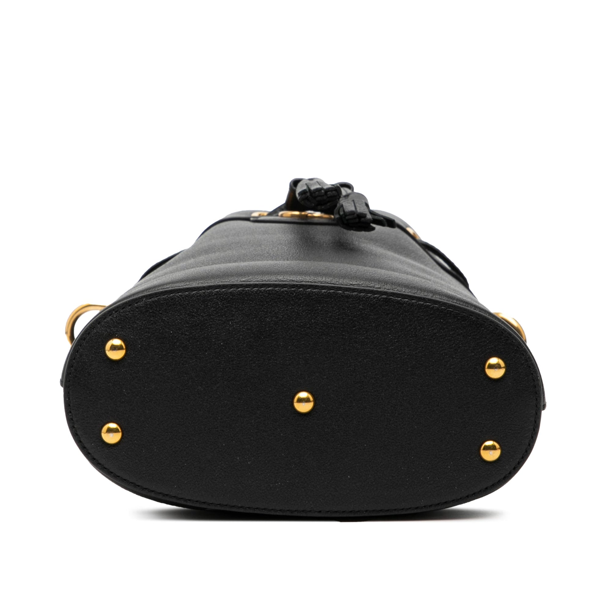 Gucci Mini Calfskin Bamboo Diana Bucket Bag