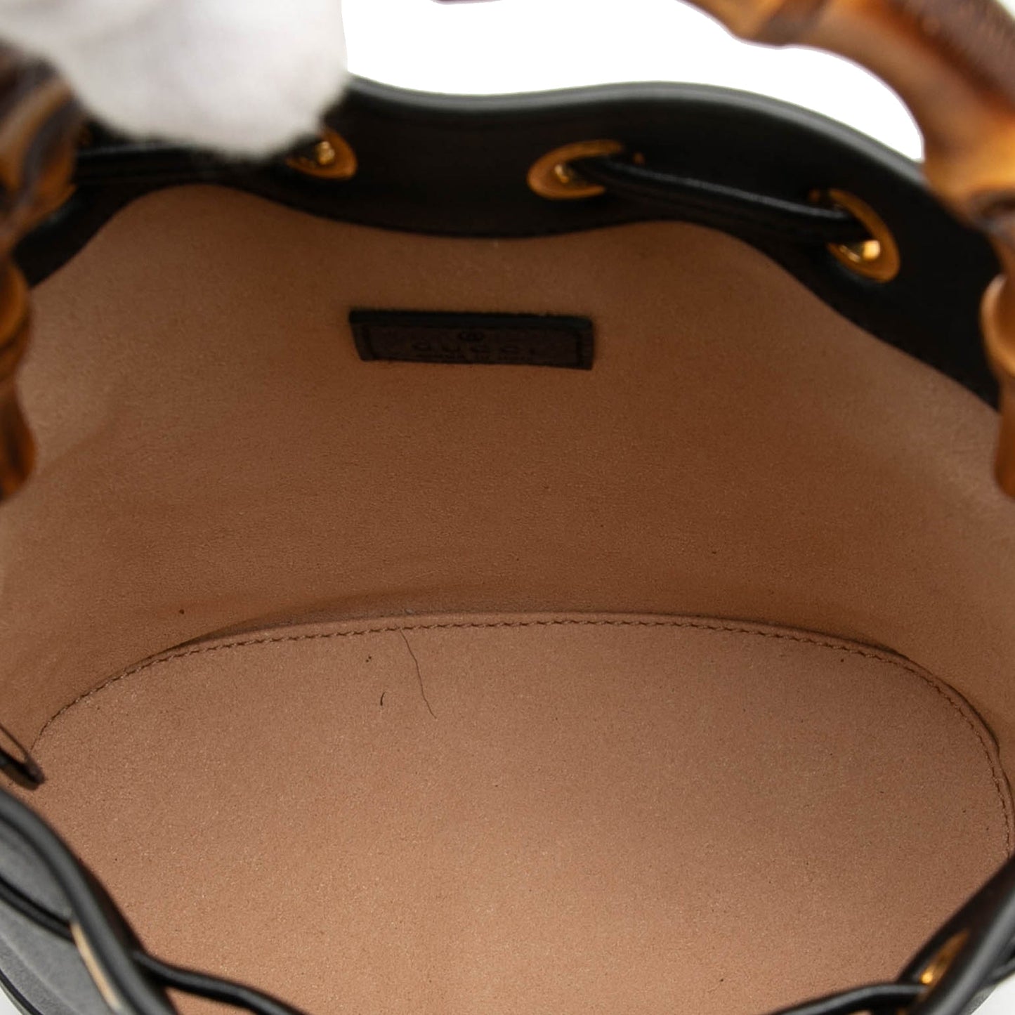 Gucci Mini Calfskin Bamboo Diana Bucket Bag