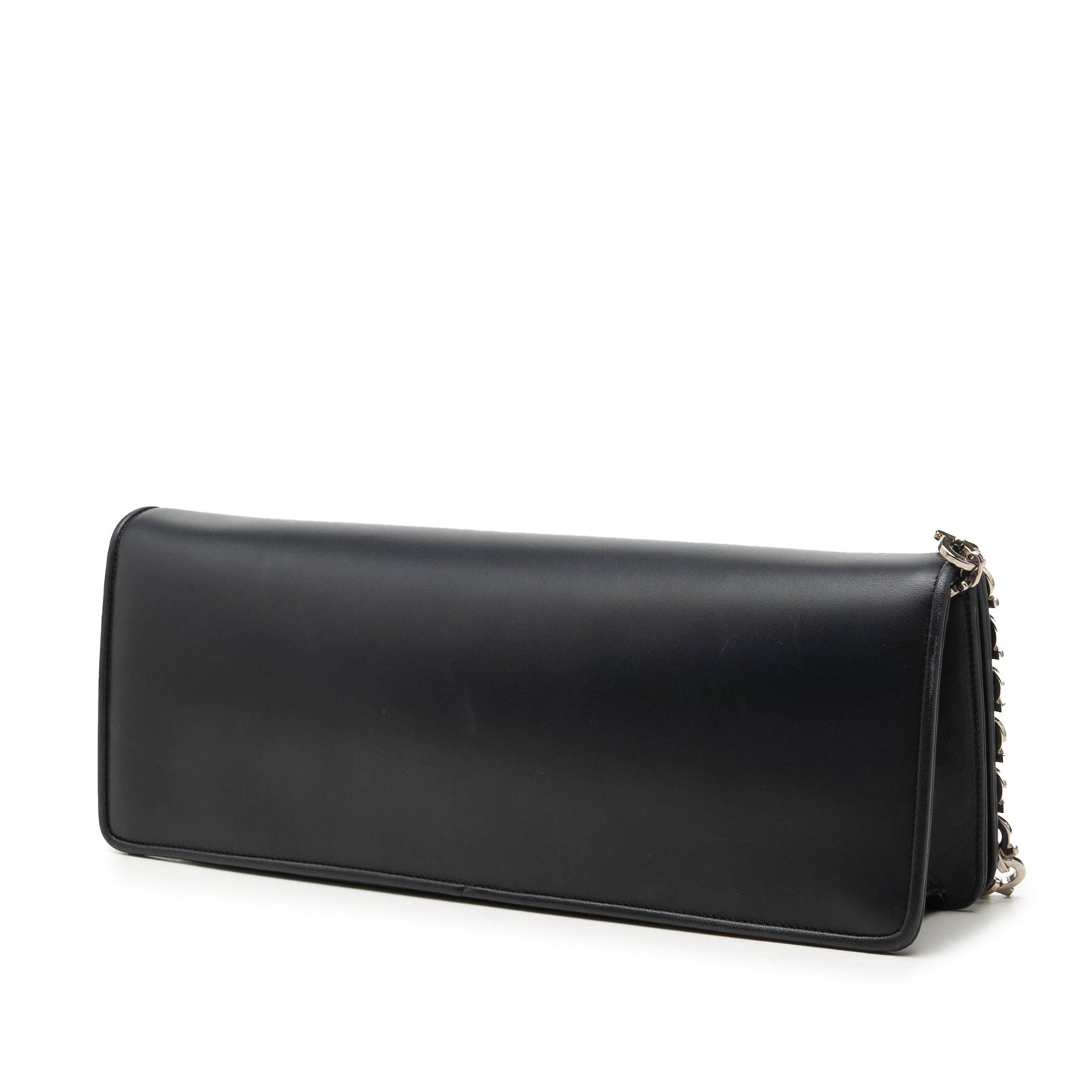 Ferragamo Smooth Calfskin Clutch with Chain