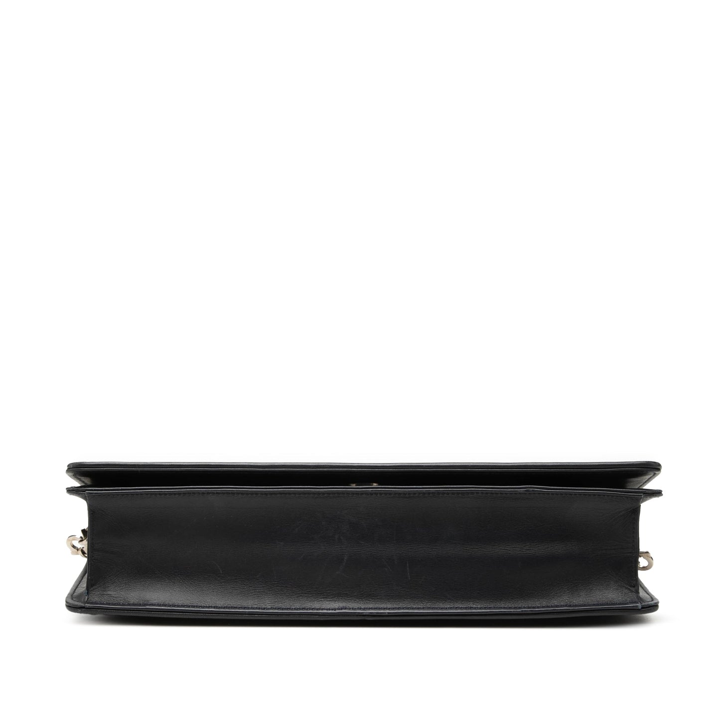 Ferragamo Smooth Calfskin Clutch with Chain