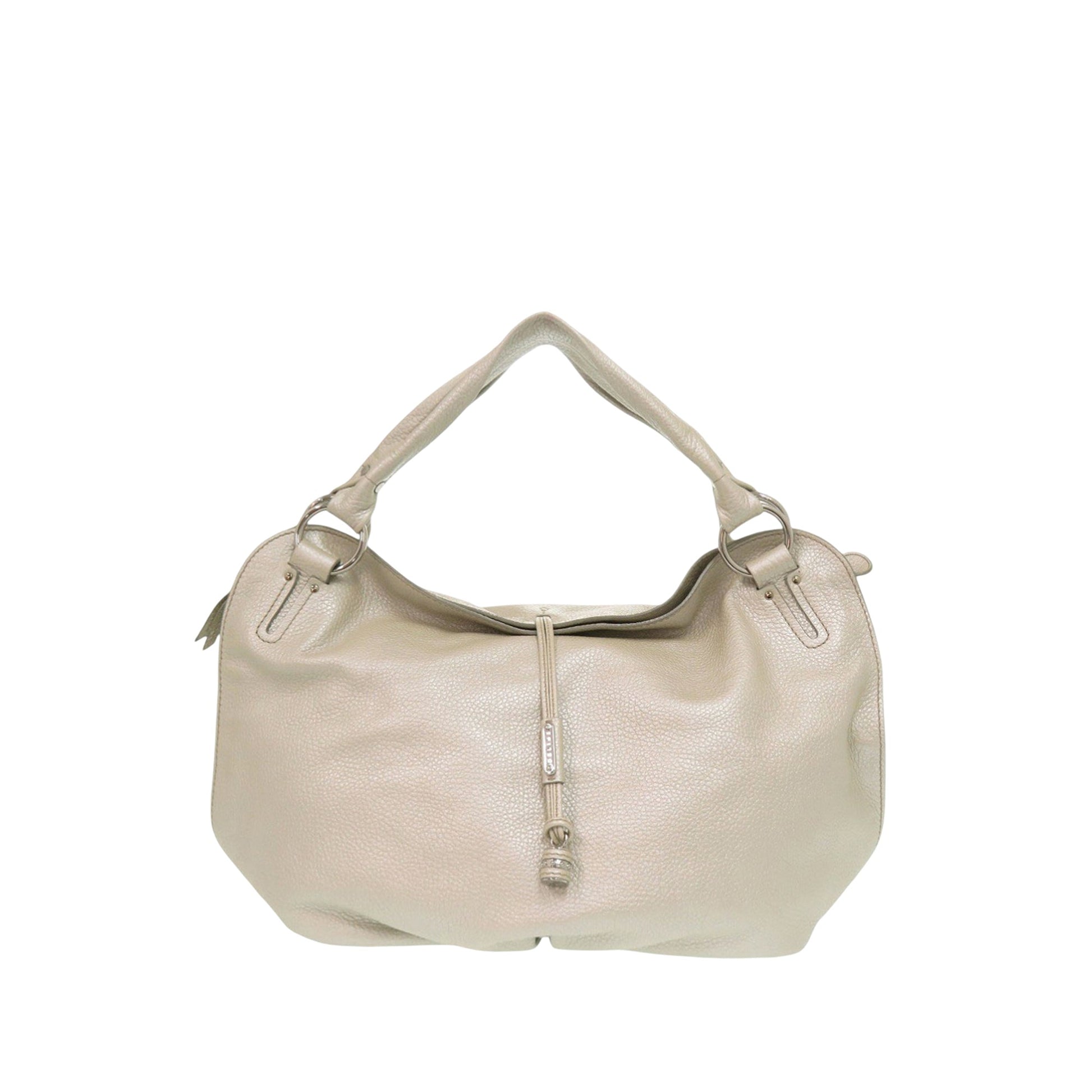 Celine Grained Metallic Calfskin Bittersweet Hobo