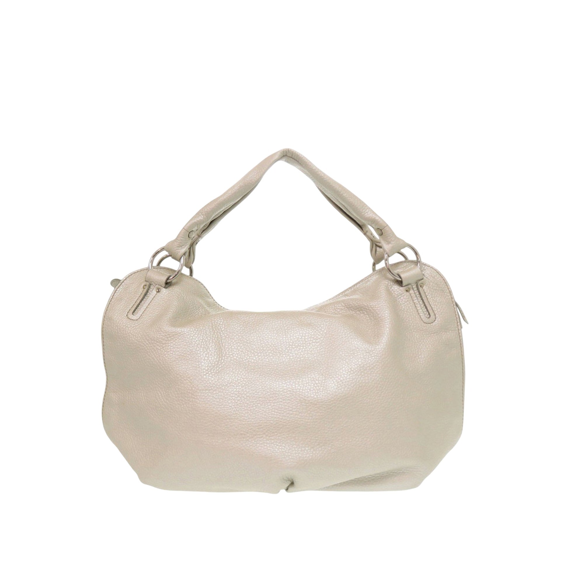 Celine Grained Metallic Calfskin Bittersweet Hobo