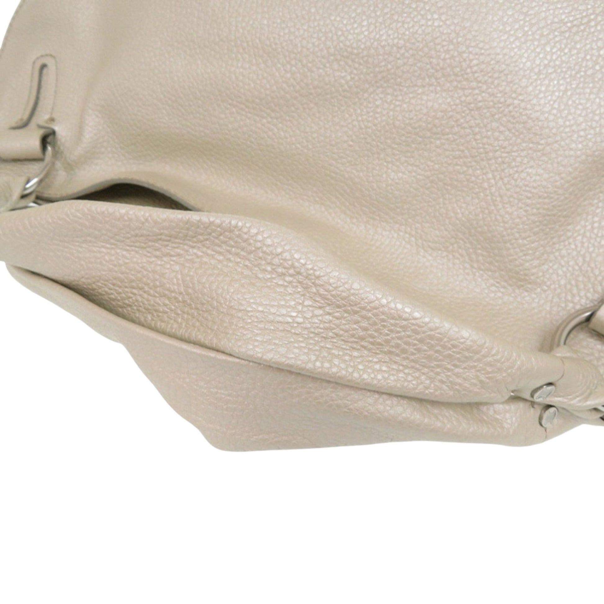 Celine Grained Metallic Calfskin Bittersweet Hobo
