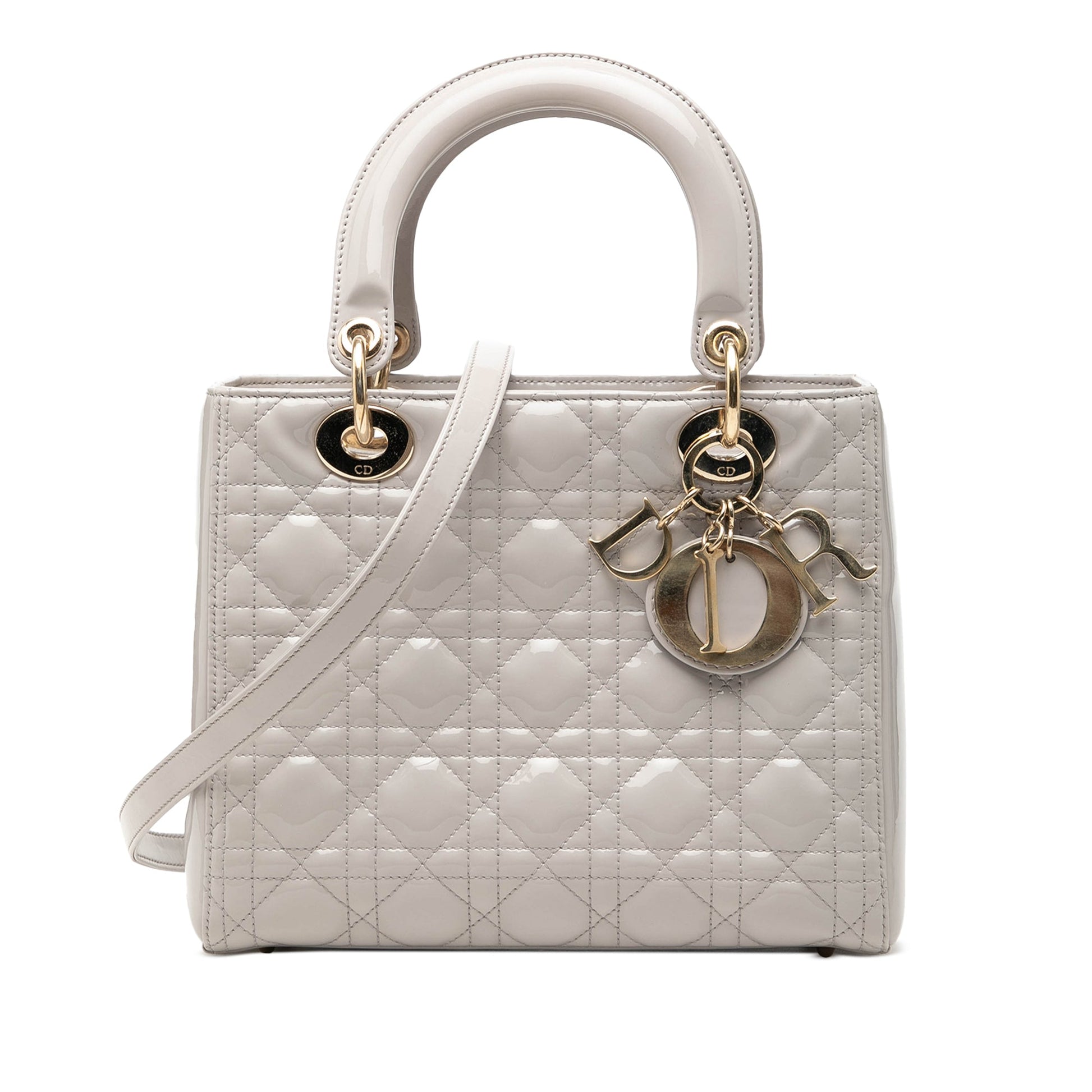 Dior Medium Patent Cannage Lady Dior
