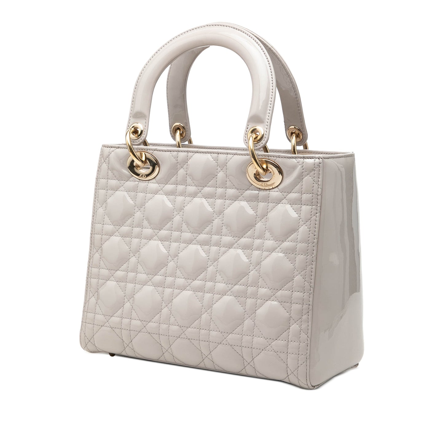 Dior Medium Patent Cannage Lady Dior