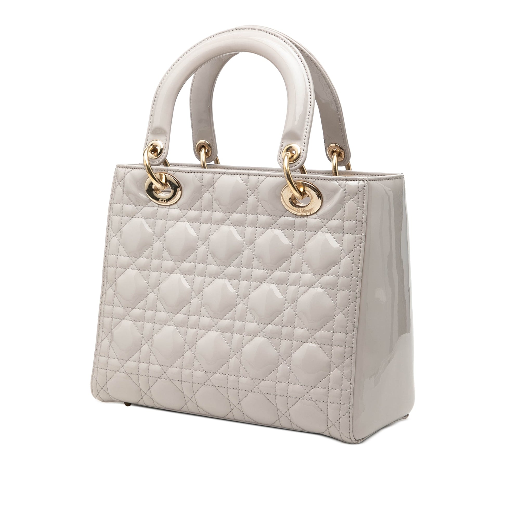Dior Medium Patent Cannage Lady Dior