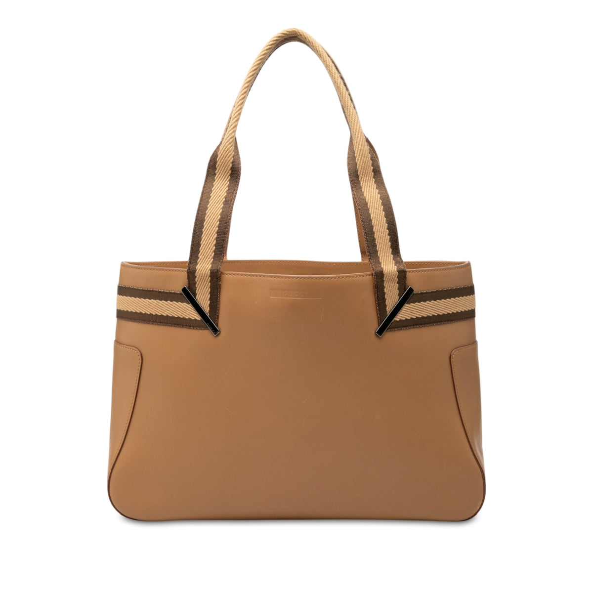 Gucci Calfskin Web Handbag
