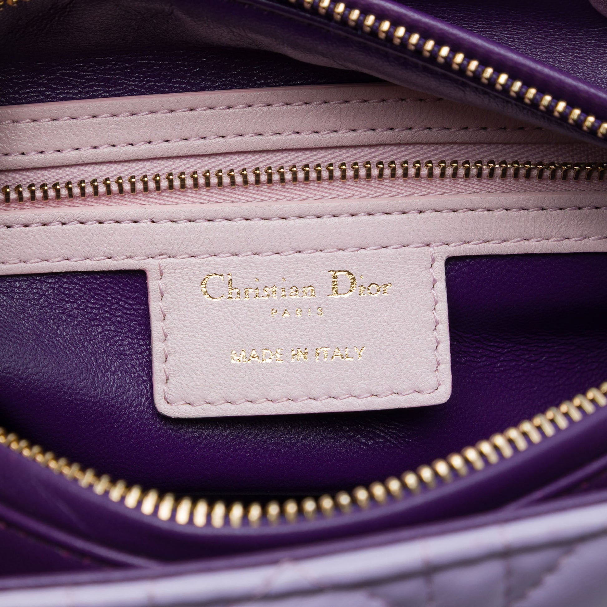 Dior Medium Tricolor Lambskin Cannage Lady Dior