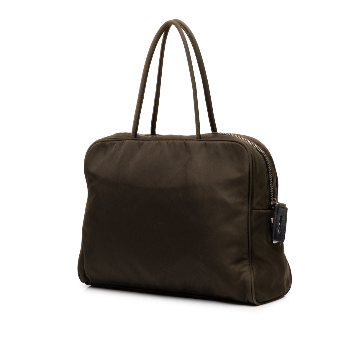 Prada Tessuto Handbag — Brown