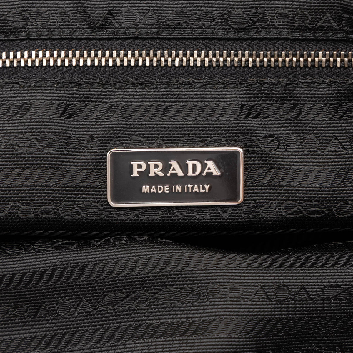 Prada Tessuto Handbag — Brown