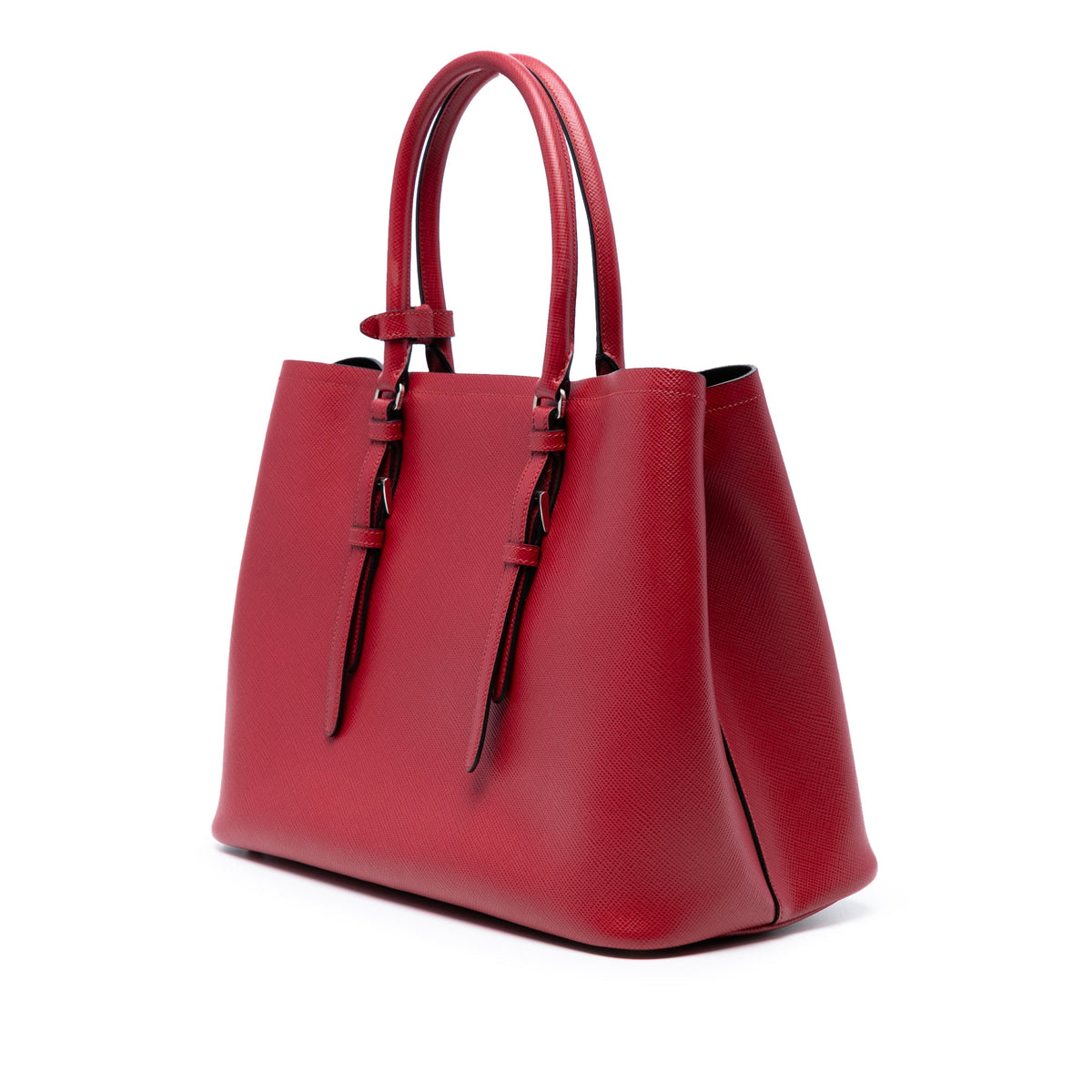 Prada Medium Saffiano Cuir Double Handle Satchel