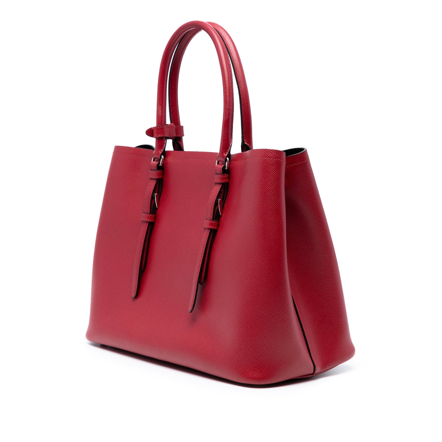 Prada Medium Saffiano Cuir Double Handle Satchel