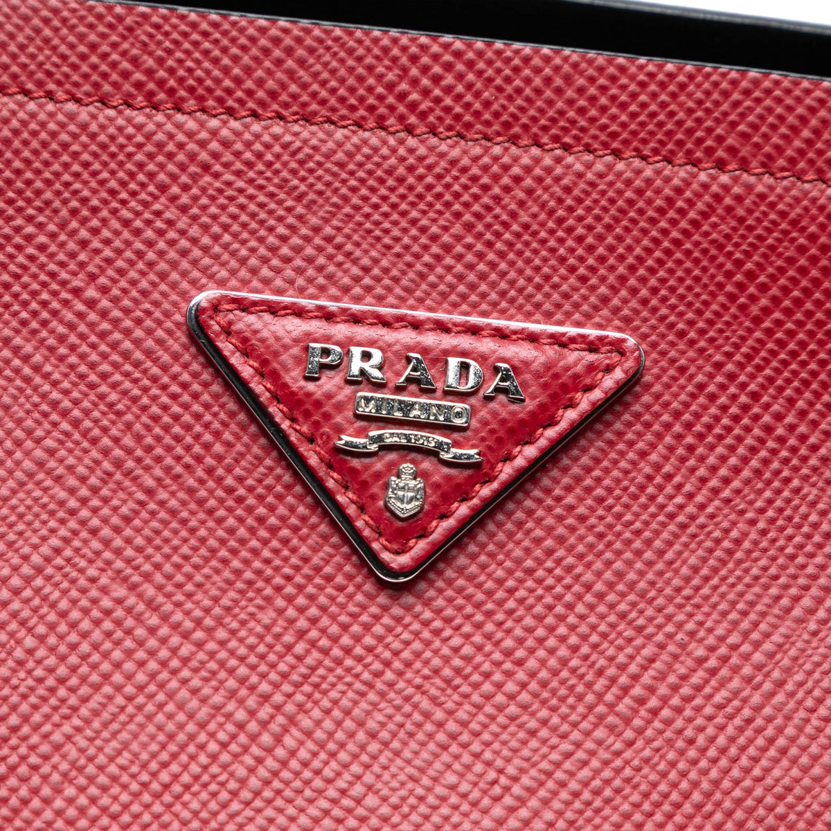 Prada Medium Saffiano Cuir Double Handle Satchel