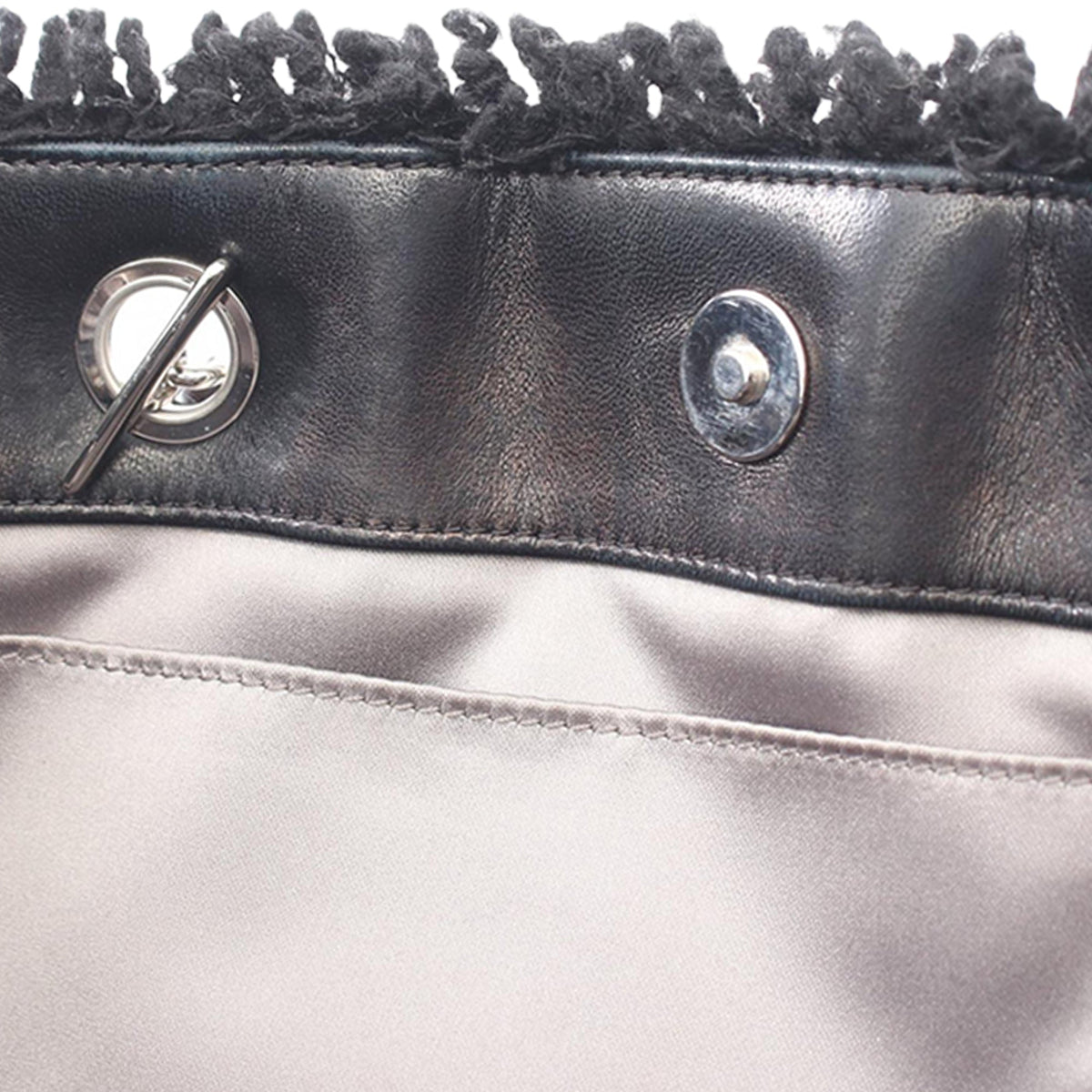 Chanel Funny Tweed PVC Tote Bag — Black