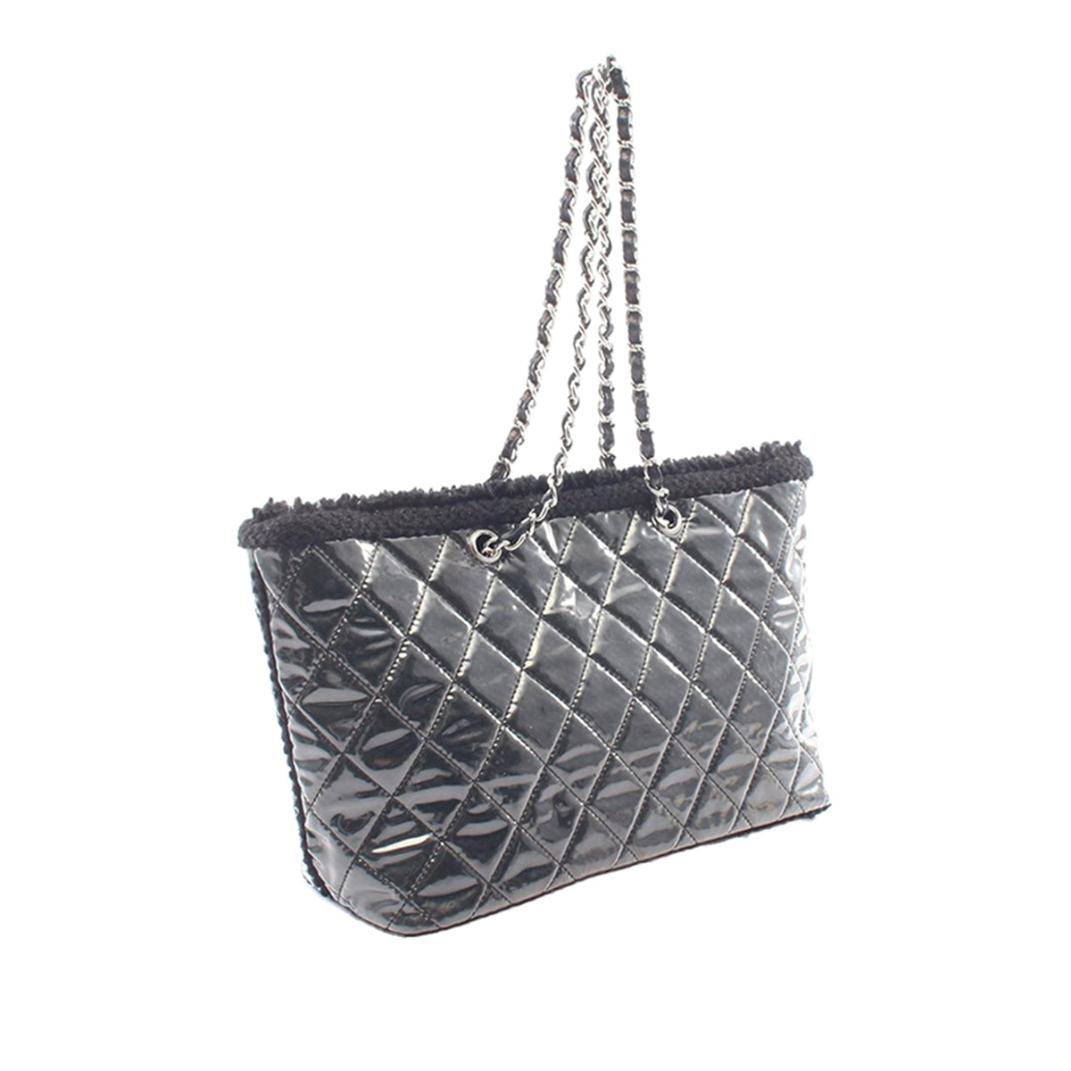 Chanel Funny Tweed PVC Tote Bag — Black