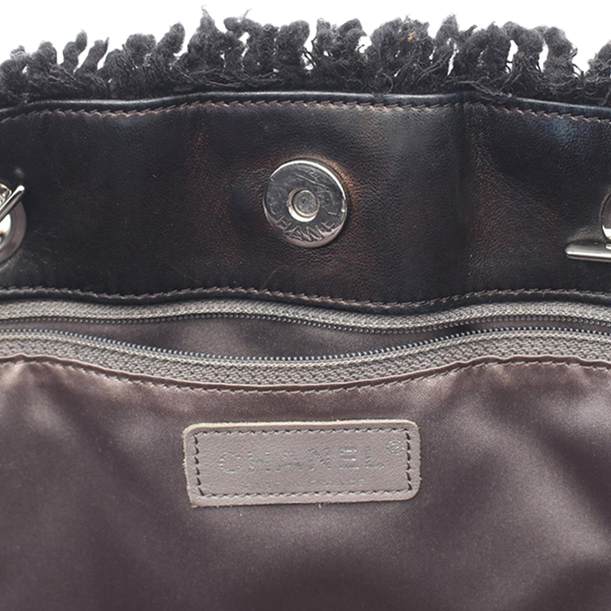 Chanel Funny Tweed PVC Tote Bag — Black