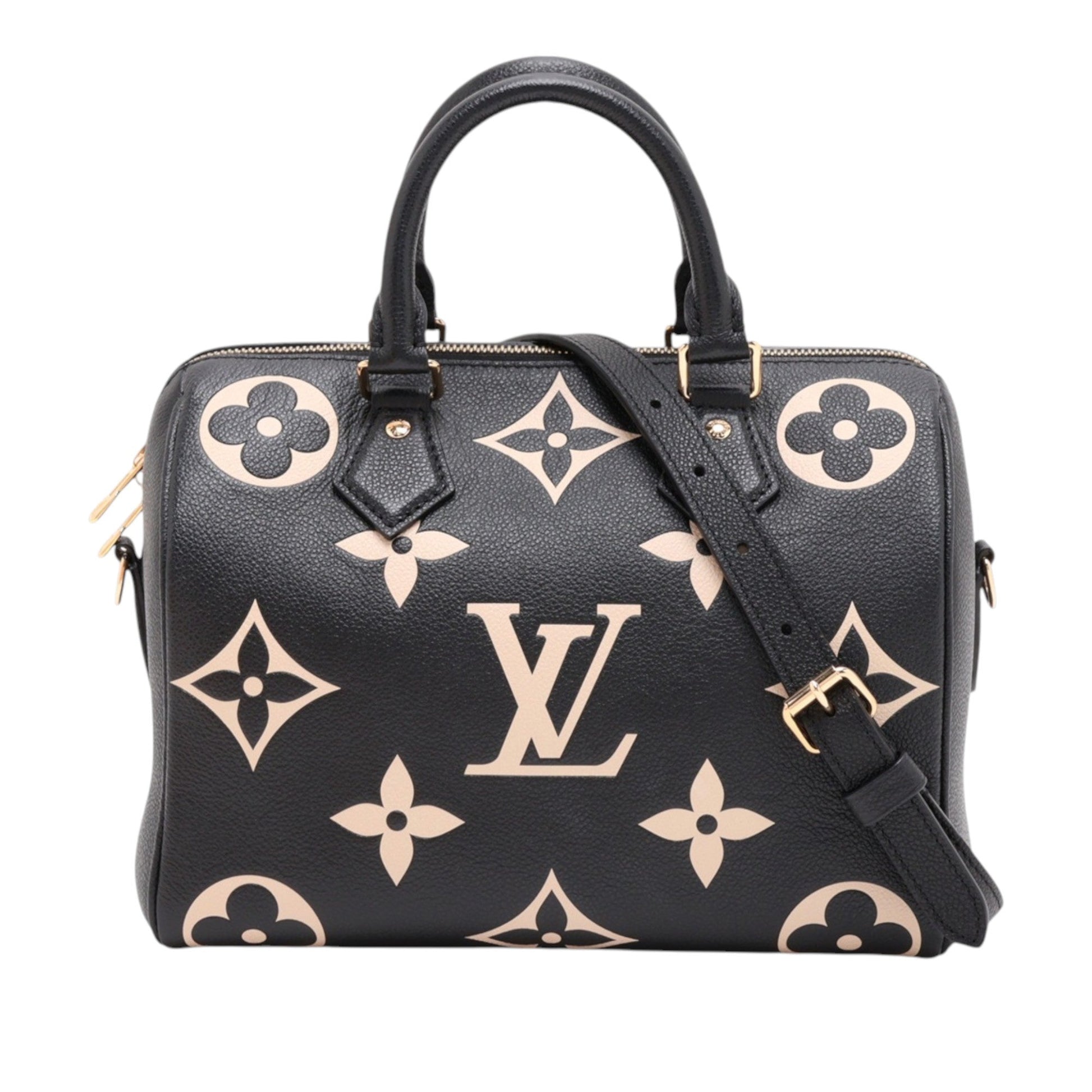 Louis Vuitton Bicolor Monogram Empreinte Giant Speedy Bandouliere 25