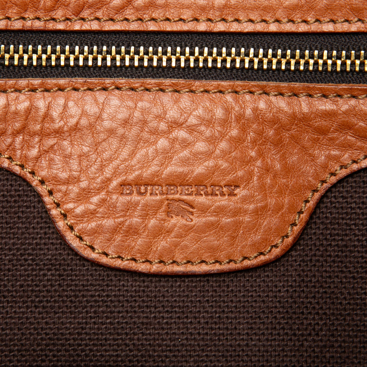 Burberry Pebbled Leather Turn Lock Tote