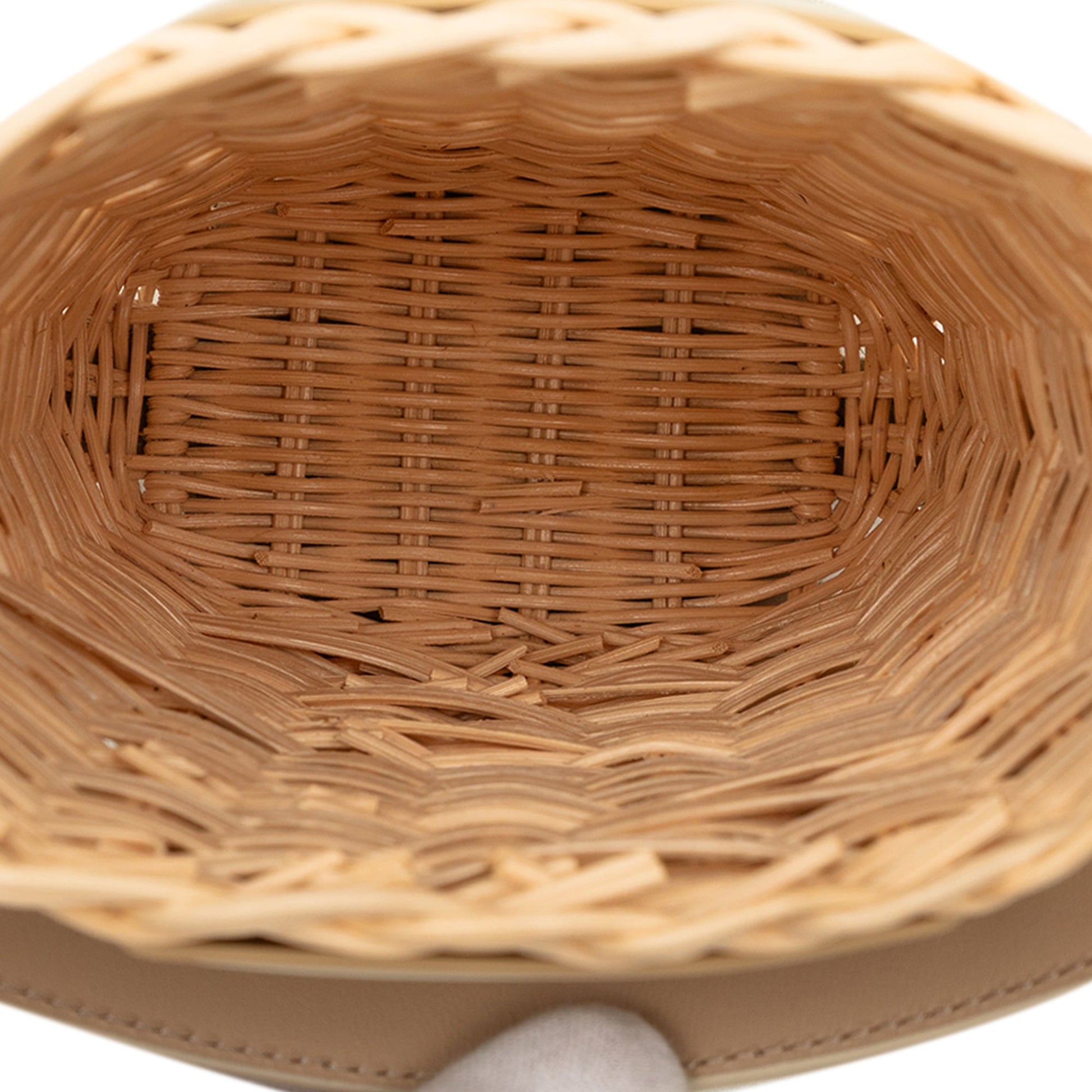 Dior Raffia and Leather Sahara Wicker Basket Bucket Bag