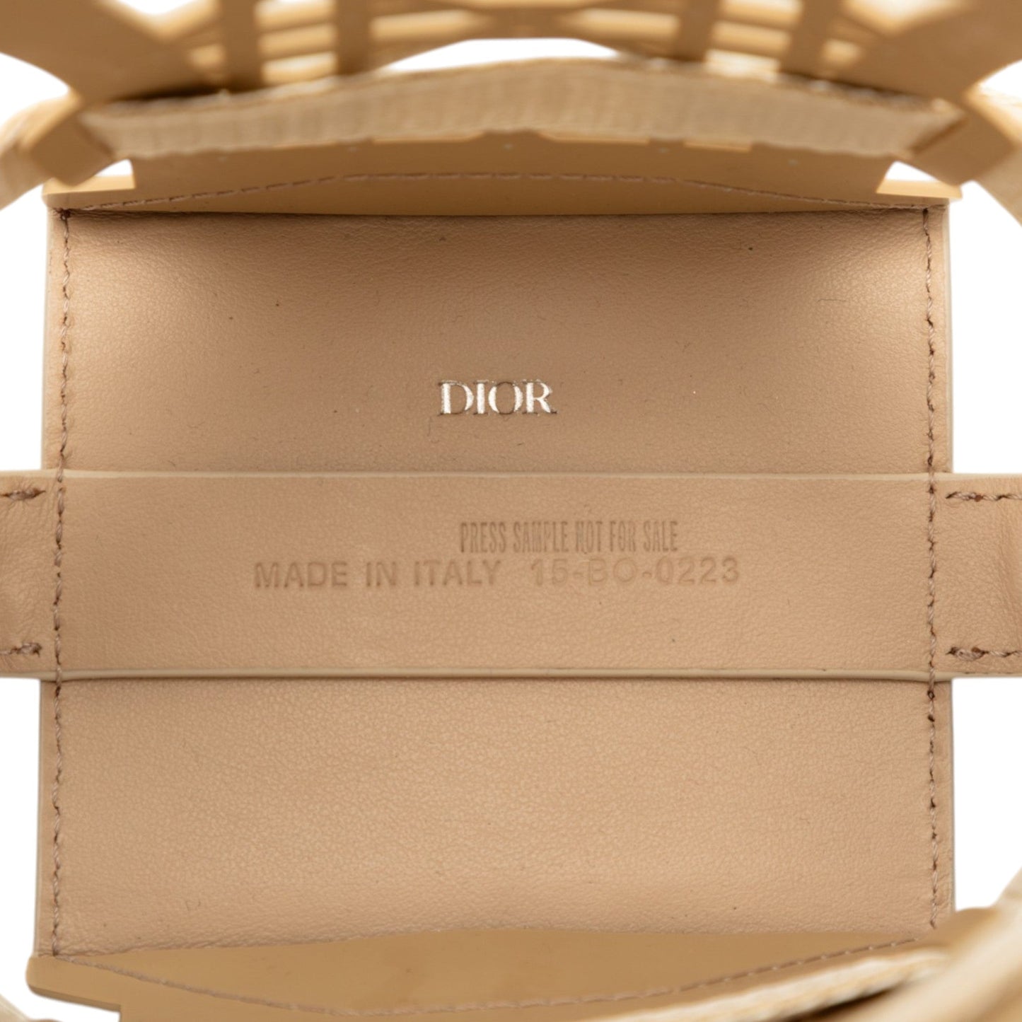 Dior Raffia and Leather Sahara Wicker Basket Bucket Bag