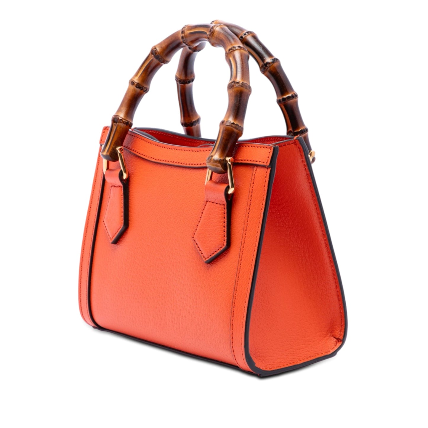 Gucci Mini Calfskin Bamboo Diana Satchel