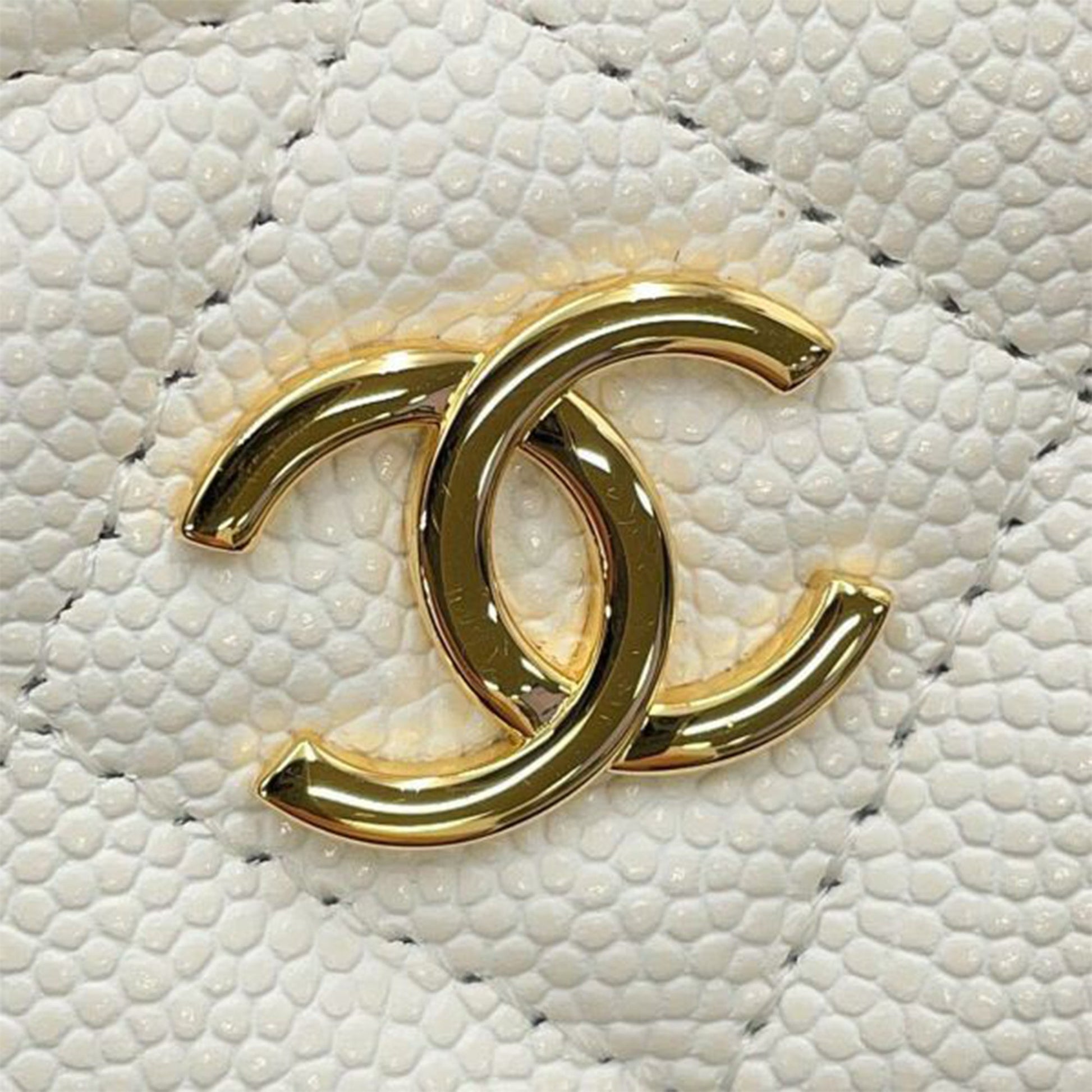 Chanel Small Quilted Caviar Coco Casino Vanity Case