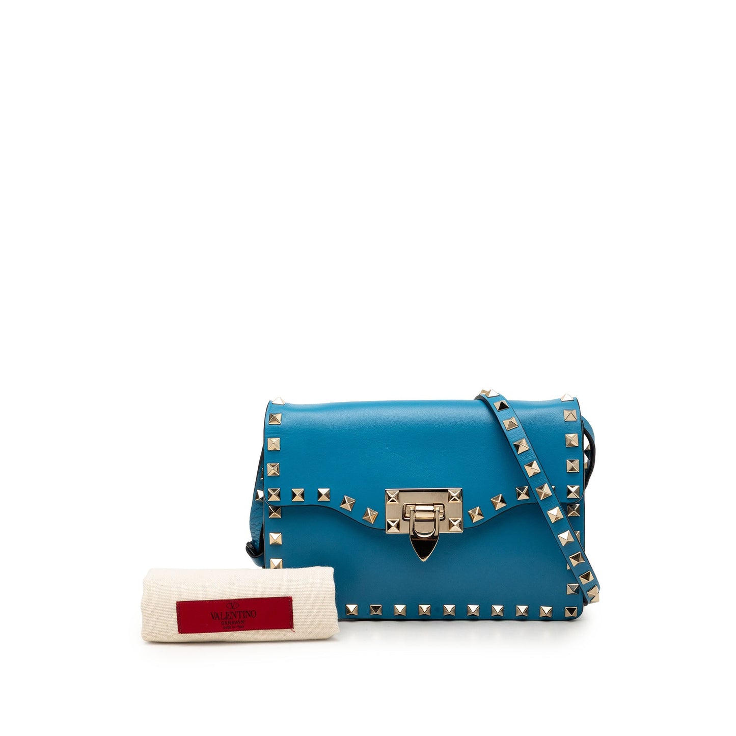 Valentino Mini Leather Rockstud Flap Crossbody