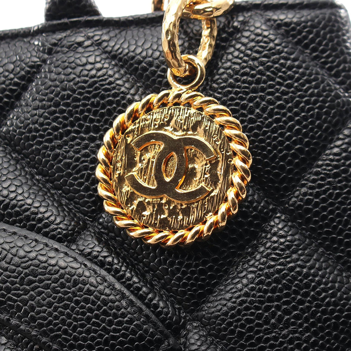 Chanel Caviar Medallion Tote