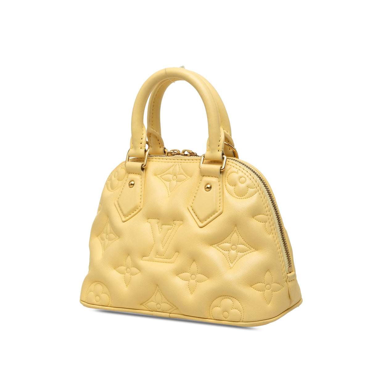 Louis Vuitton Monogram Calfskin Bubblegram Alma BB — Yellow