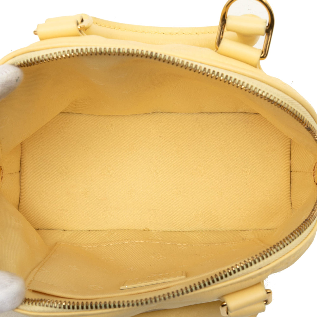Louis Vuitton Monogram Calfskin Bubblegram Alma BB — Yellow