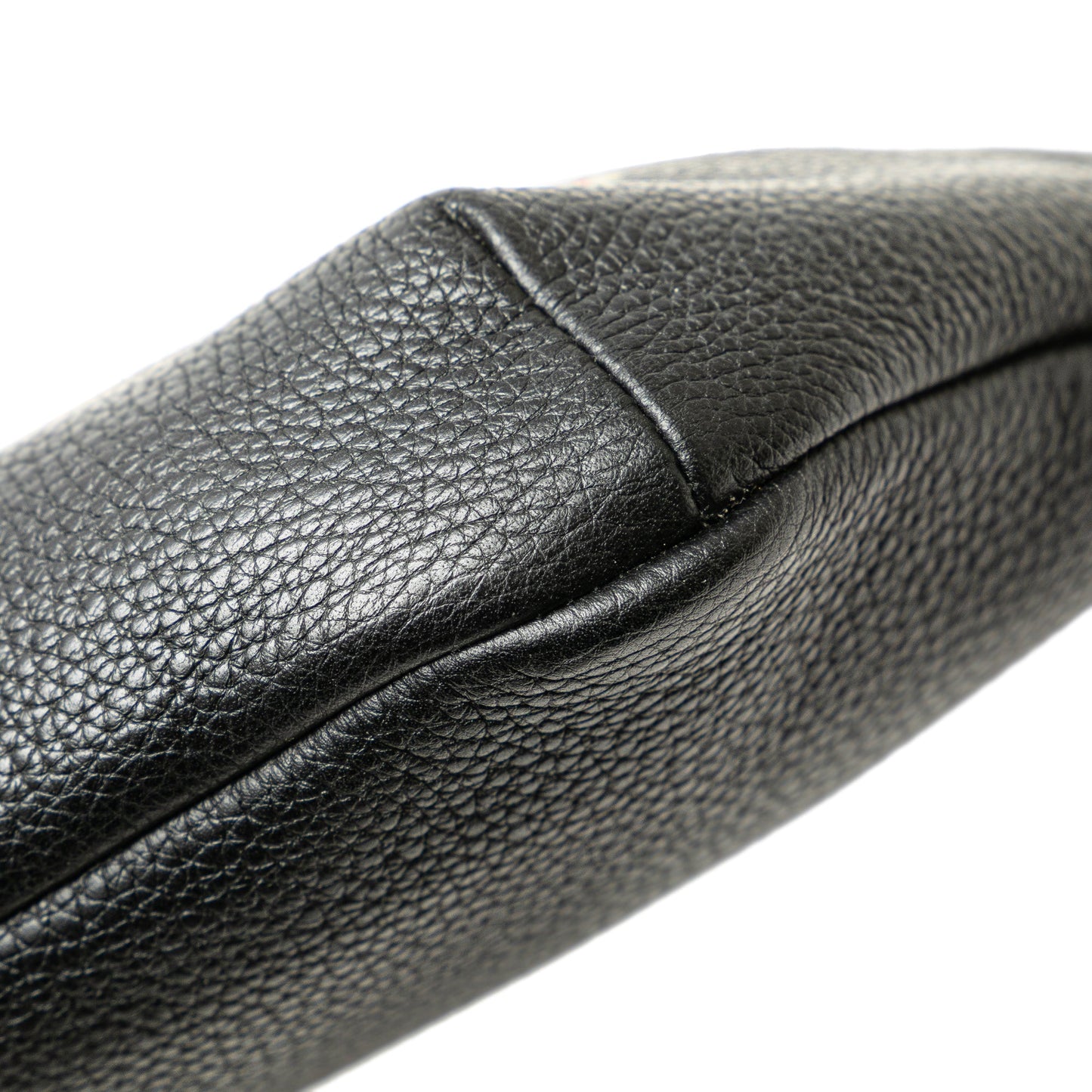 Gucci Small Grained Calfskin Web Logo Belt Bag
