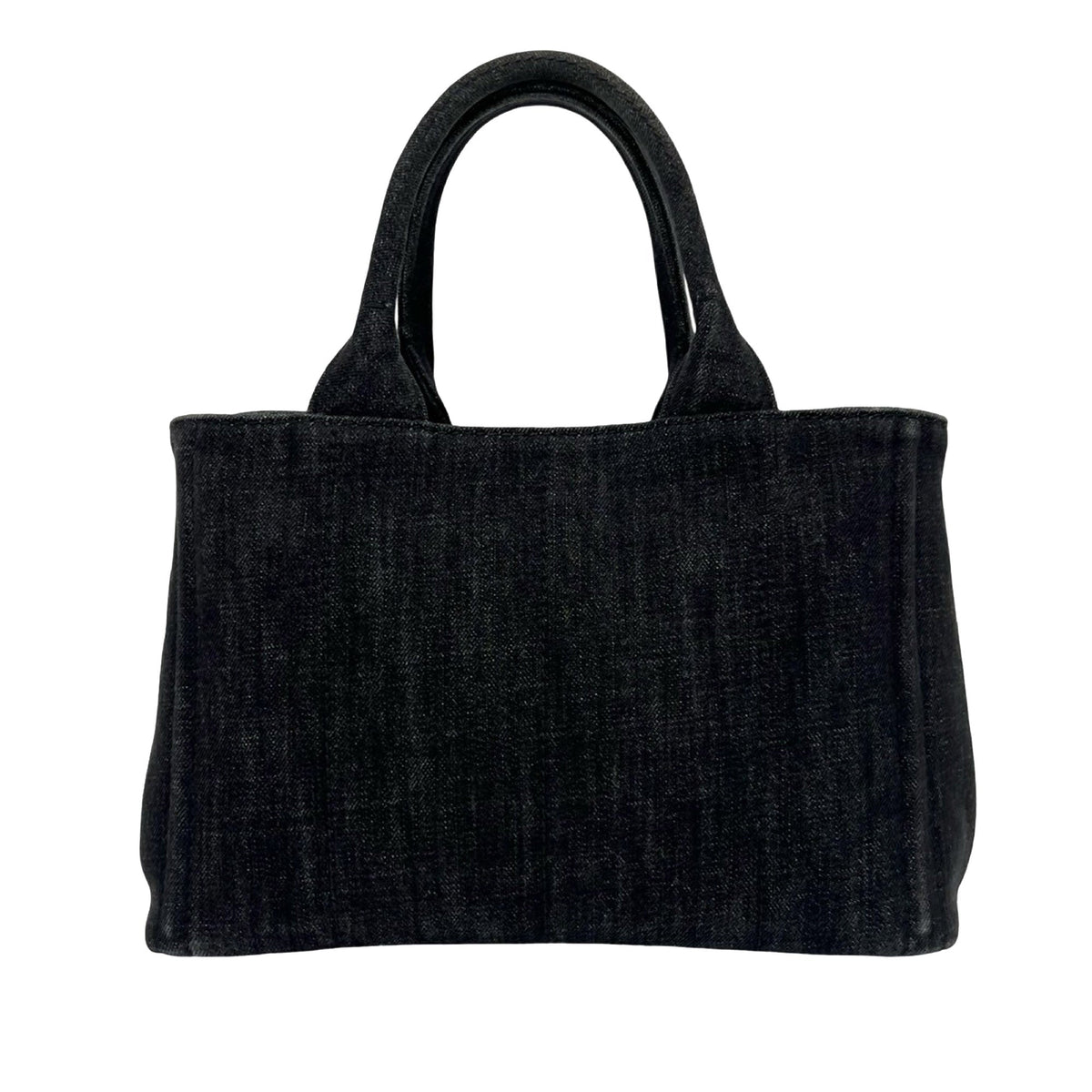 Prada Small Denim Canapa Logo Tote
