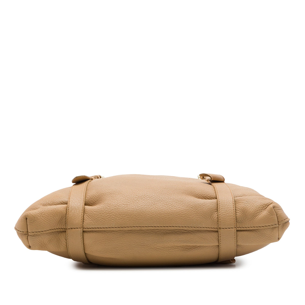 Prada Vitello Daino Open Convertible Tote — Beige
