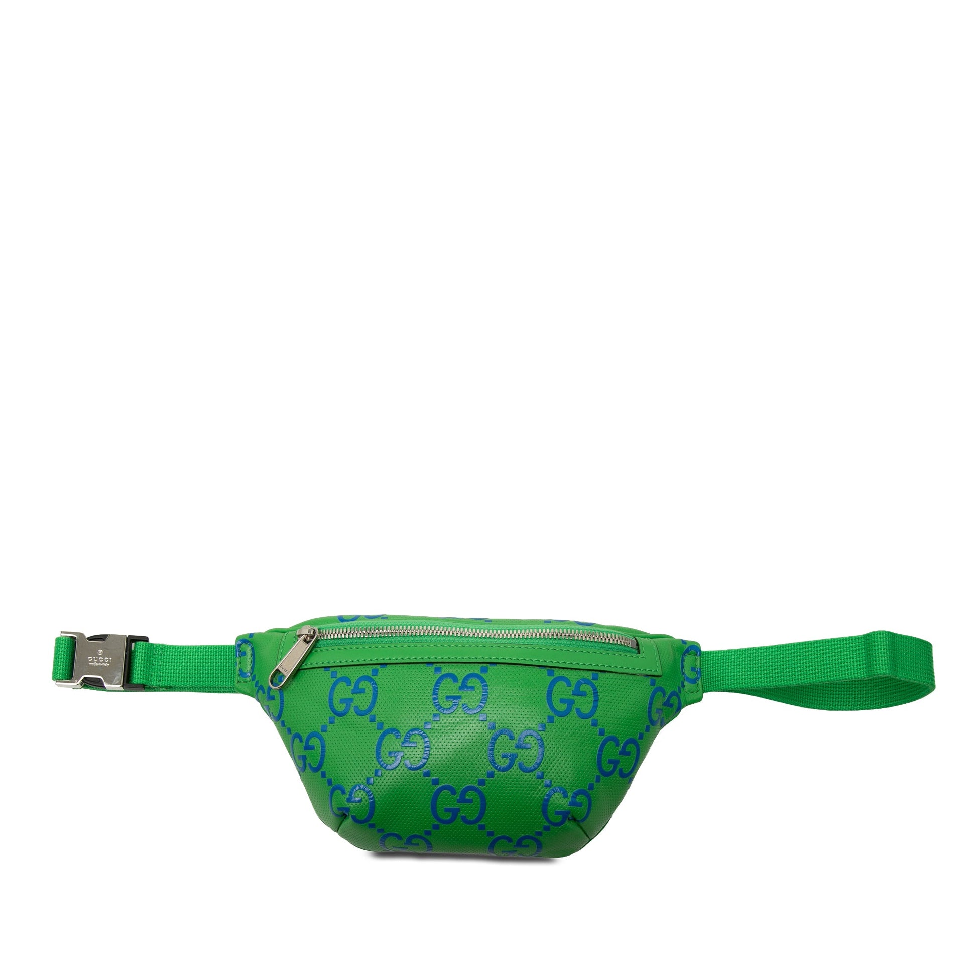 Gucci Bicolor GG Embossed Perforated Calfskin Belt Bag
